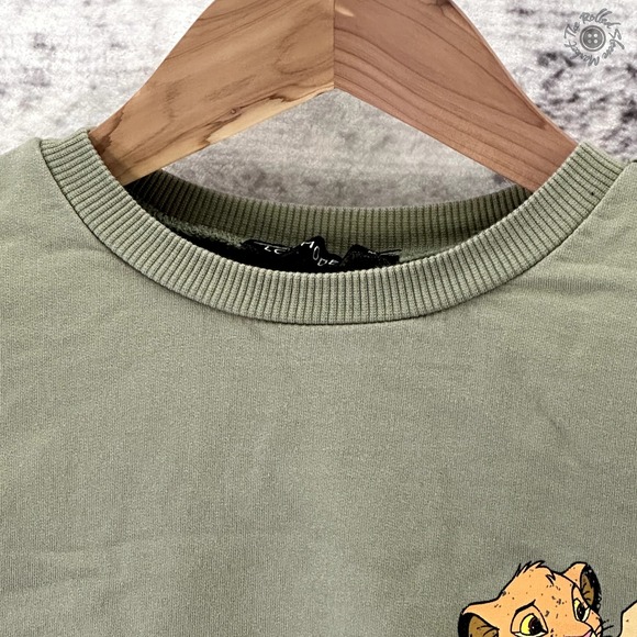 Vintage Disney Lion King Nightshirt Girls Medium Olive 90s Simba Sleep Shirt LCW - Picture 6 of 9